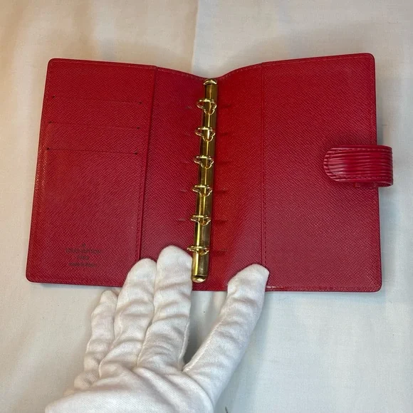 LOUIS VUITTON RED EPI AGENDA PM NOTEBOOK - Picture 6 of 6